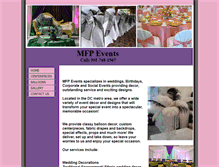 Tablet Screenshot of mfpevents.com